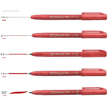 Película en zig impermeable Oqacque Pen rojo